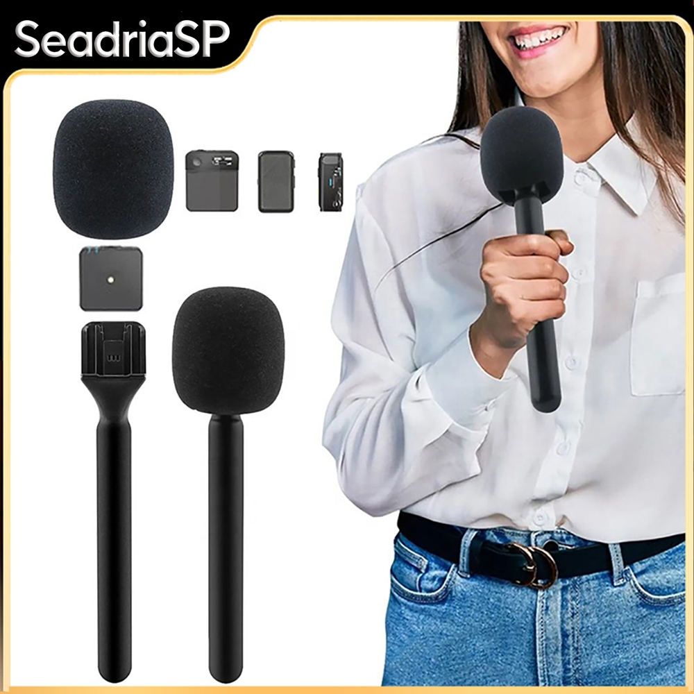 Bastão Tradicional Microfone suporte para Lapela, entrevista, blog, notícias