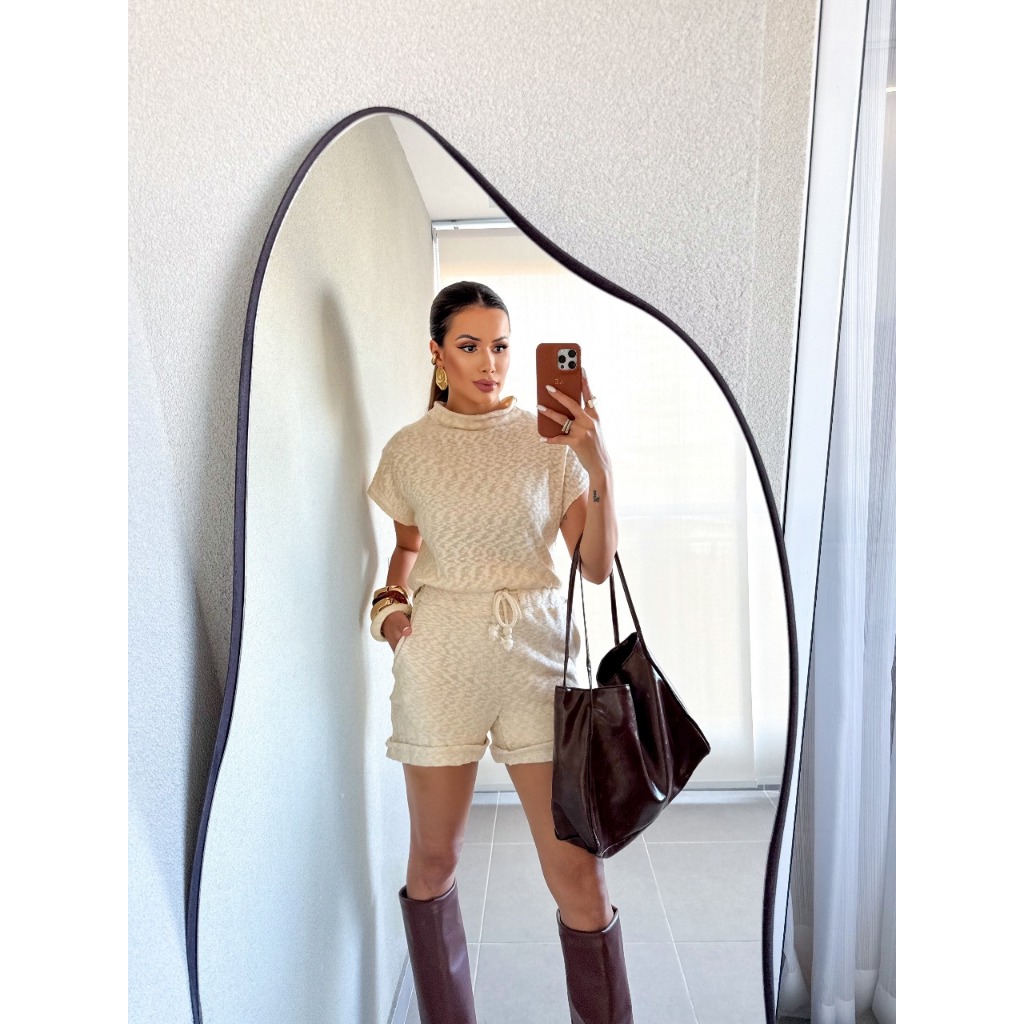 Conjunto Azzurra Slim e Plus Size Linho Confortável Verão