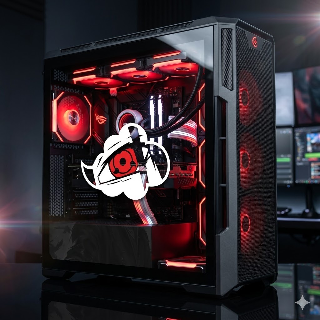 Adesivo Itachi Uchiha Sharingan Naruto Gabinete Prime PC Tuning Anime