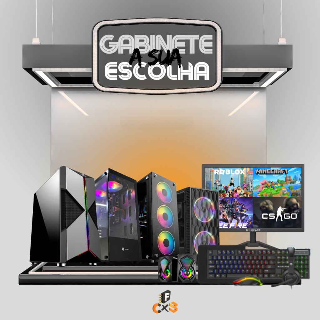 PC Gamer Completo I5 3° 16gb Ddr3, Ssd 240gb, Placa de Vídeo 4gb + Monitor 19 + Combo Gamer