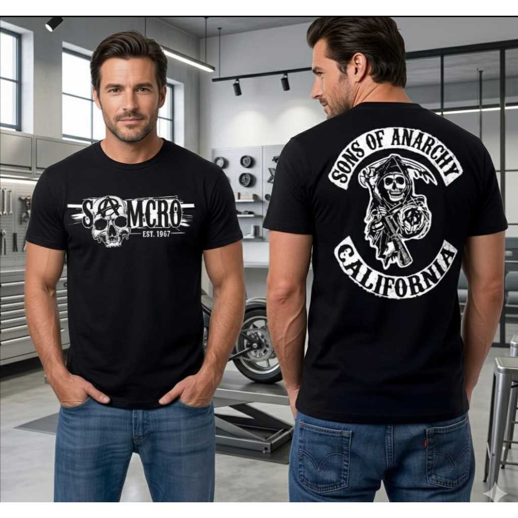 Camiseta Camisa Masculina Motoclub  Sons Of Anarchy