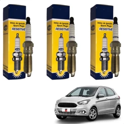Jogo De Velas Ford Ka 1.0 12v 3 Cilindro 2015 2016 2017 2018