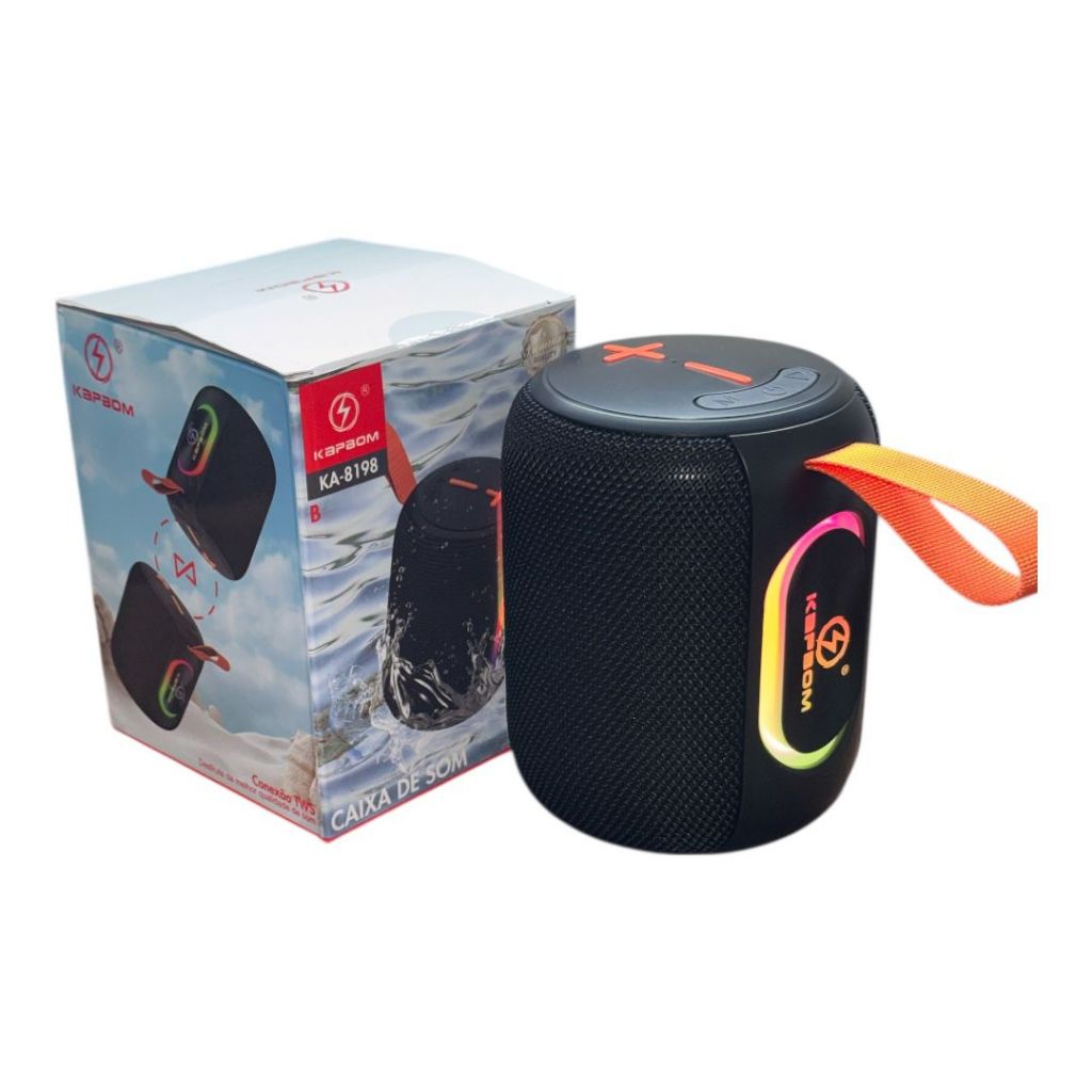 Caixa de Som Bluetooth 50W Kapbom KA-8198 Original Anatel Resistente à Água IPX6 TWS Potente em Oferta na Shopee