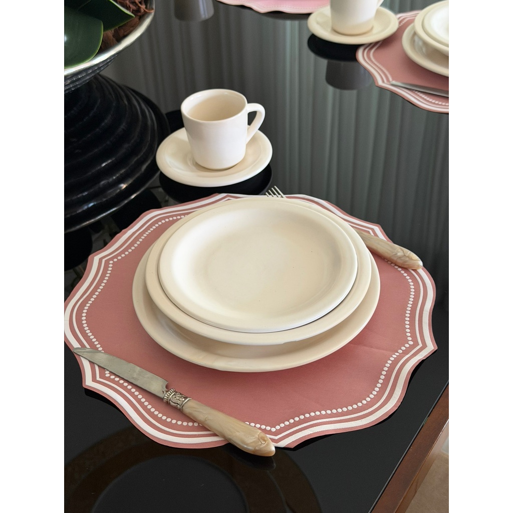 Aparelho de Jantar e Chá Brasília 20 Peças Cerâmica Completo