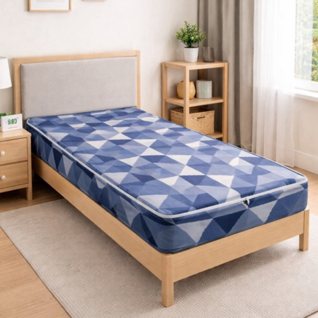 Capa Protetora de Colchão Solteiro com Zíper Estampada