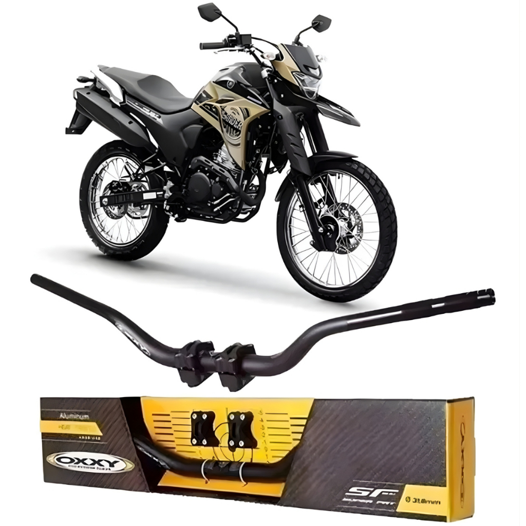 Guidão Oxxy High 31mm Para Lander 250 Xre 300 Bros 160 Crosser Tenere - Mais Conforto FatBar