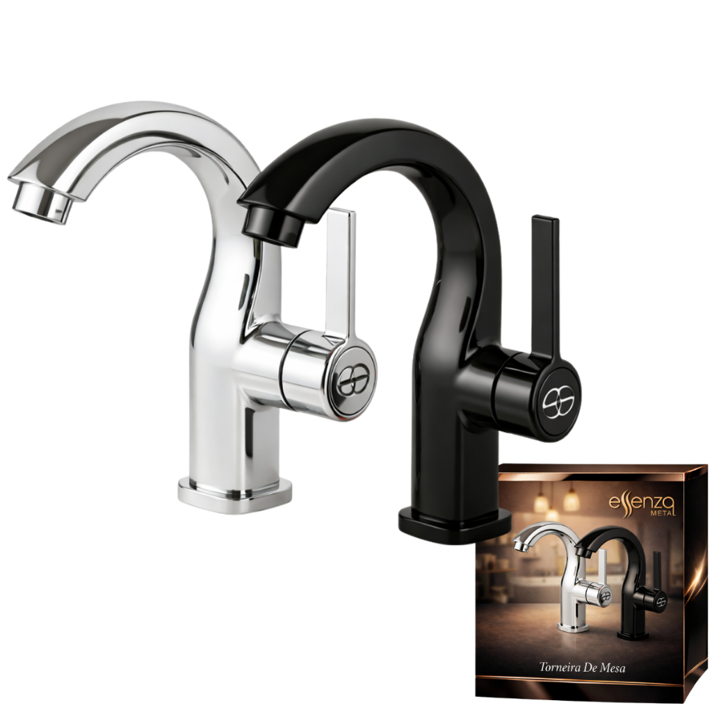 Torneira De Mesa Lavabo Lavanderia Torneira Banheiro Brilhante Para Cuba Pia Lavatório Essenza
