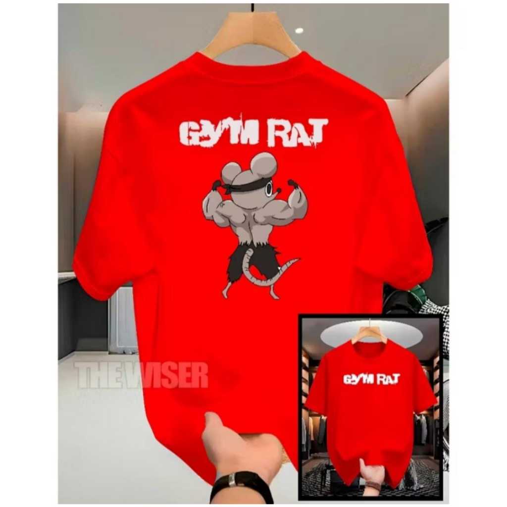 Camiseta Masculina Rat Gin Casual Estampada Algodão Alta Qualidade