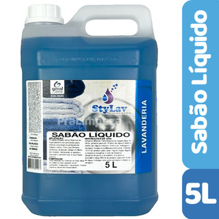 Sabão Líquido 5L Concentrado Lava Roupas Perfumado Limpeza Profunda Alto Rendimento Geral Química