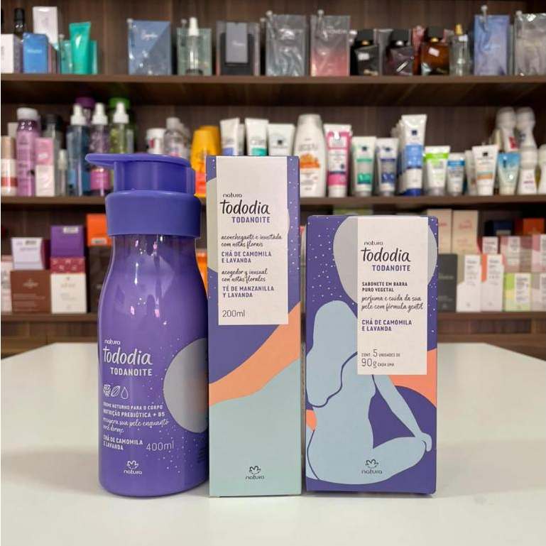Kit Tododia Todanoite com Sabonete, Hidratante e Body Splash - (3 PRODUTOS)