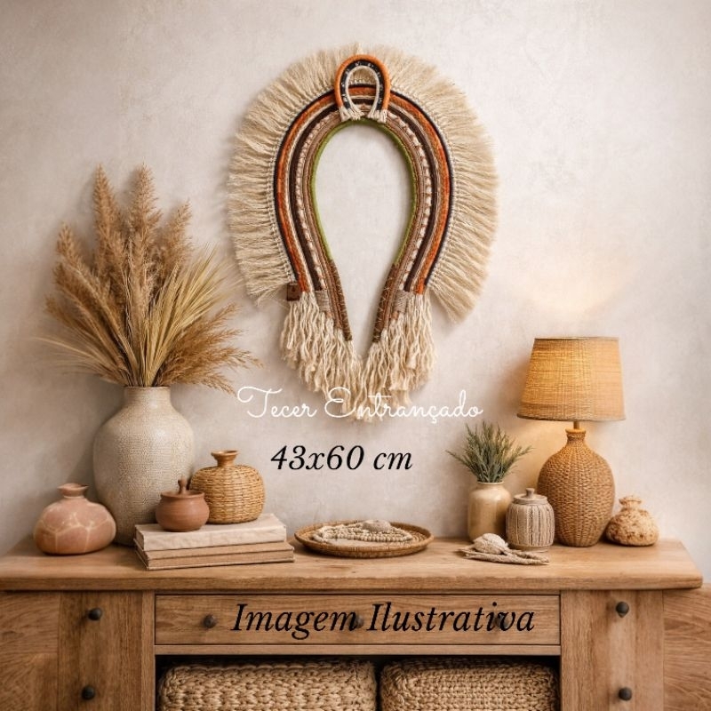 COCAR CAUÂNA decoração de parede rústica, decoração casa, decoração boho, enfeite sisal.