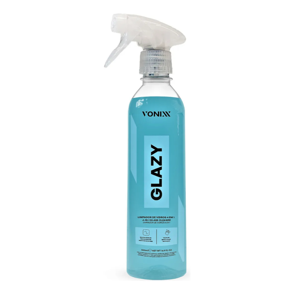 Limpa Vidros 4 Em 1 Redutor Atrito Risco Vonixx Glazy 500ml