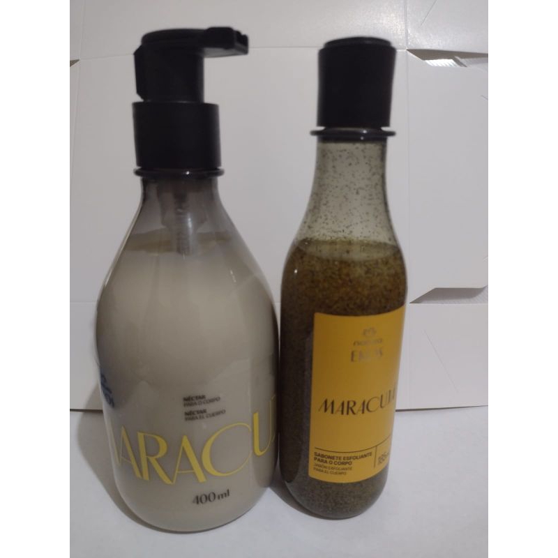 Kit Ekos Maracujá: Hidratante corporal e esfoliante