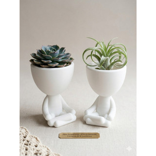 Vasos Decorativos Meditando ou Sentado | Decoração Para Sala, quarto, escritórios ou ambientes externos