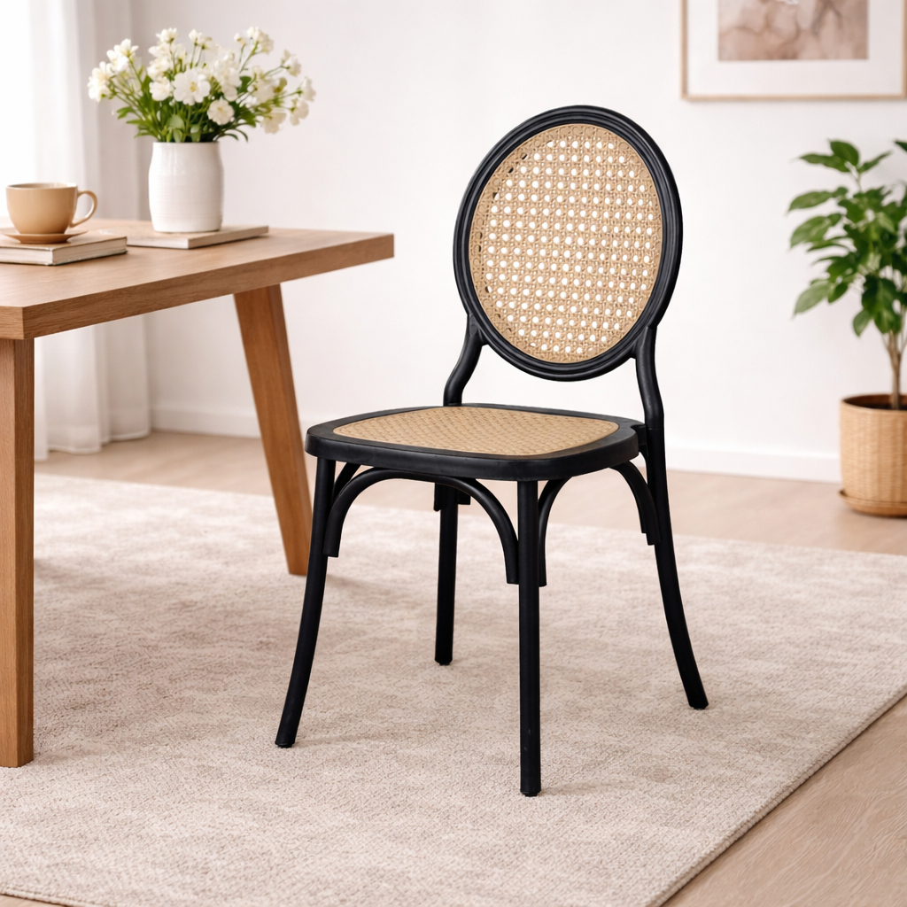 Cadeiras Medalhão Rattan Polipropileno Sala Cozinha Jantar Restaurante Eventos em Oferta na Shopee
