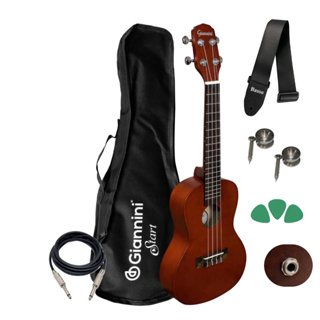 Ukulele Eletroacústico Giannini Uks23ns Com Capa em Oferta na Shopee