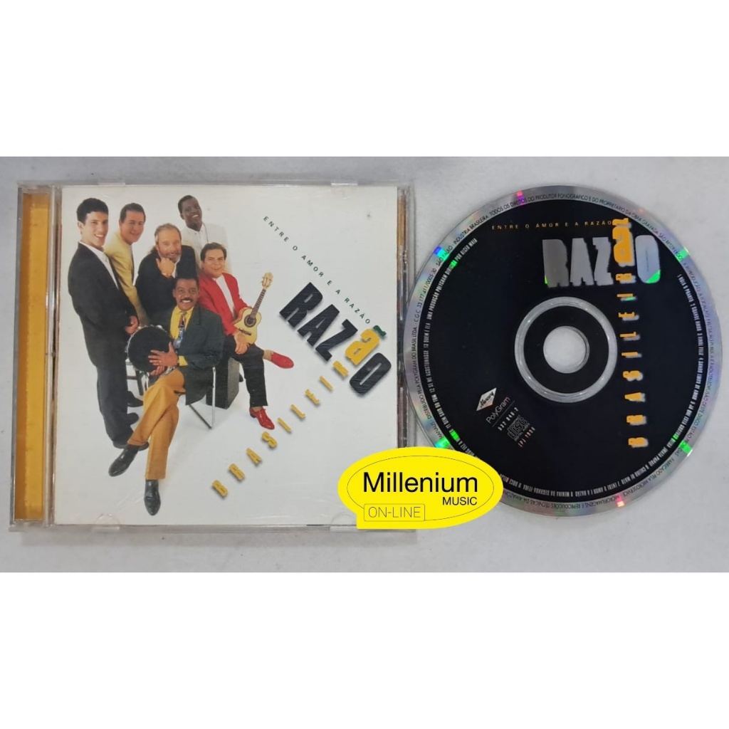 CD Razão Brasileira  Entre O Amor E A Razão 1996 Original Gravadora Colecionador Ótimo Estado