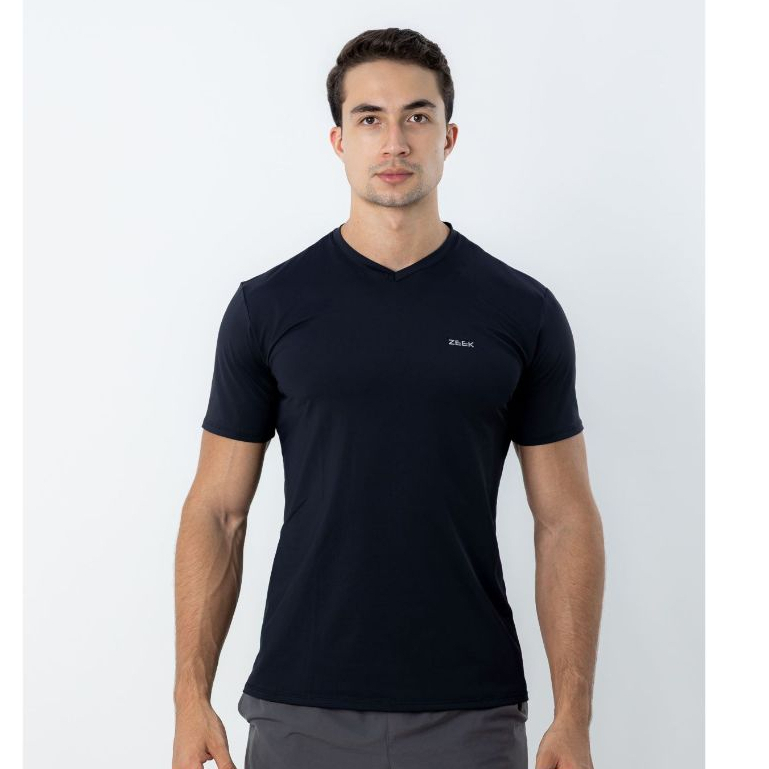 Camiseta Gola V Dry Fit Masculina Poliamida Toque Gelado Secagem Rápida Anti Odor Musculação