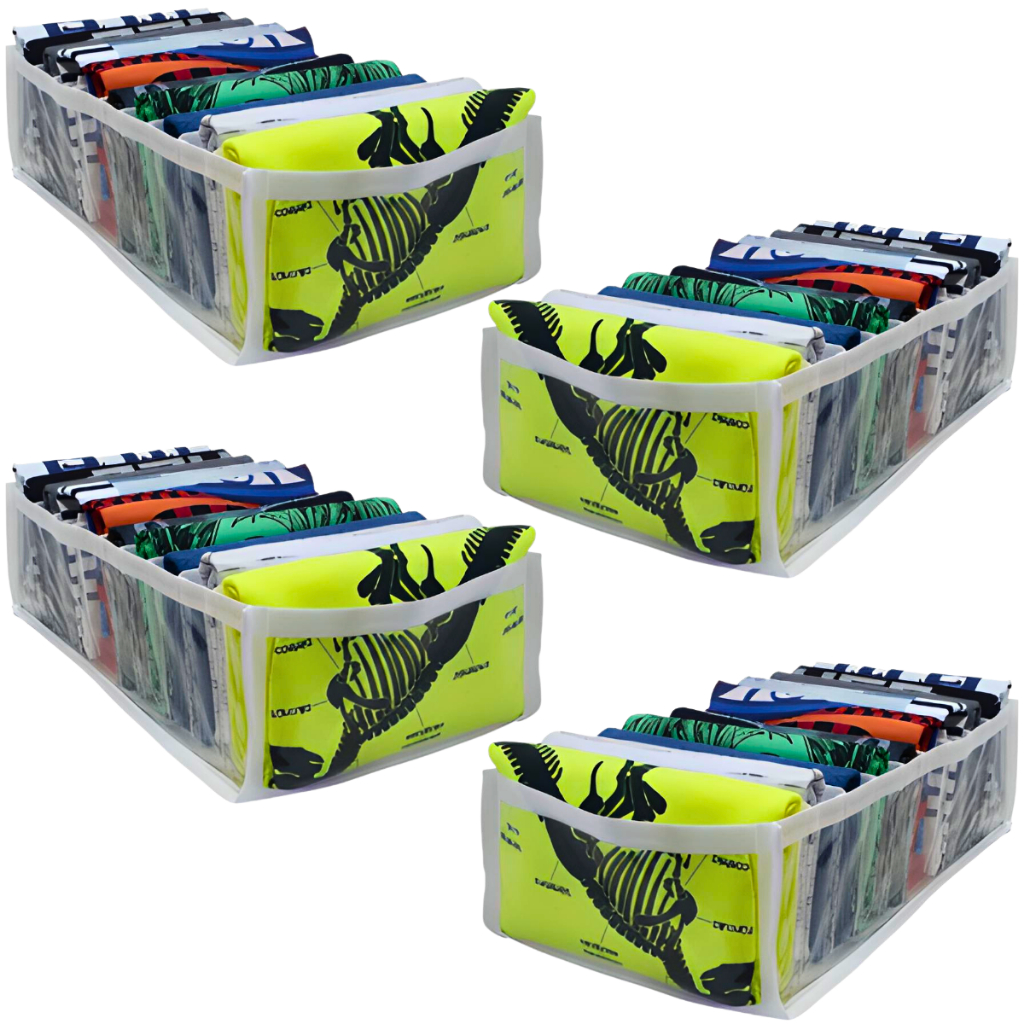 Kit 4 Colmeias Organizadoras M 34x18x10 Gaveta Organizador Roupas Infantis Macacão Bebê