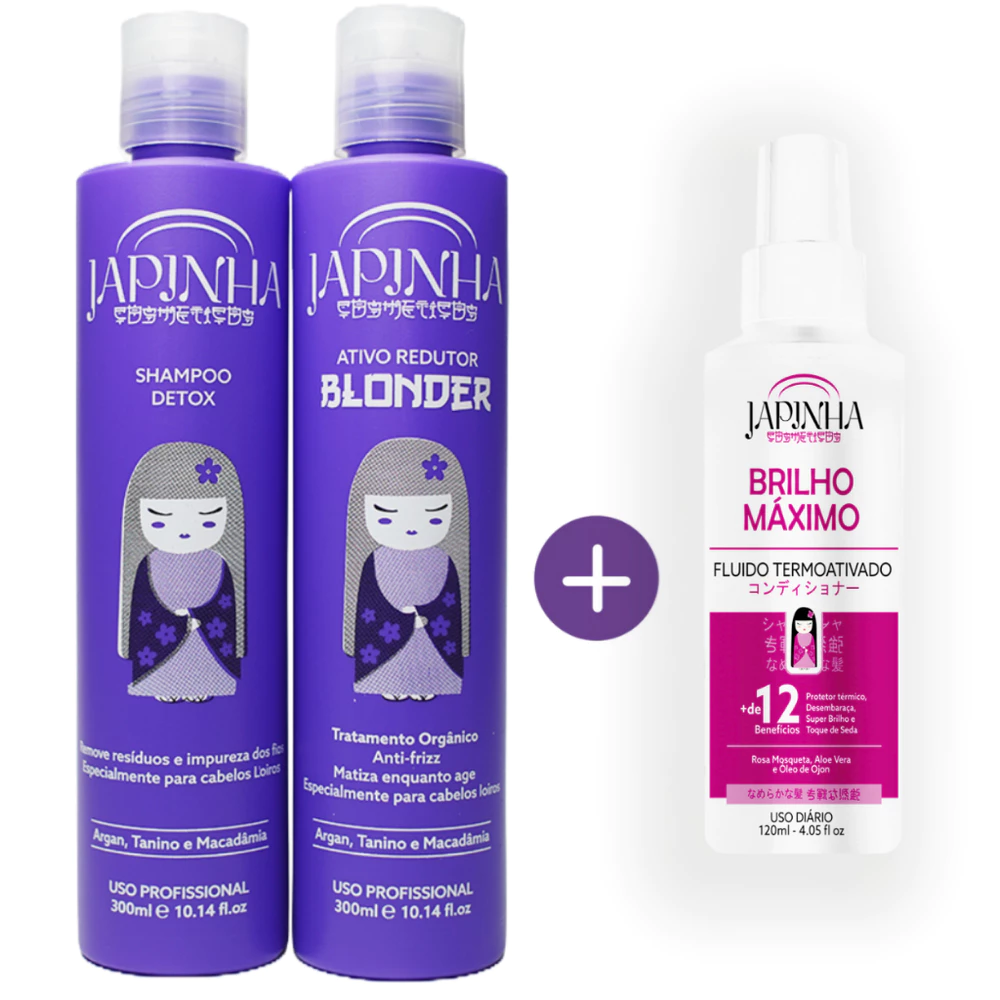 Kit Realinhamento Capilar Para Loiras + Protetor Térmico
