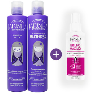 Kit Realinhamento Capilar Para Loiras + Protetor Térmico
