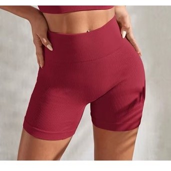 Shorts Fitness Canelado Academia Zero Transparencia Feminino Premium Sport Sem Costura Academia Bermuda