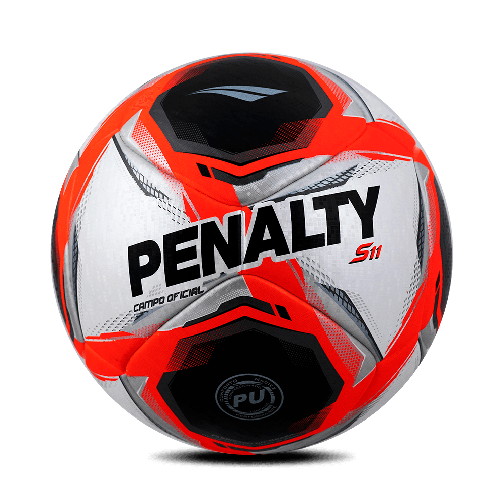 Bola Campo Oficial S11 R1 XXV Branca/Preta/Laranja PENALTY