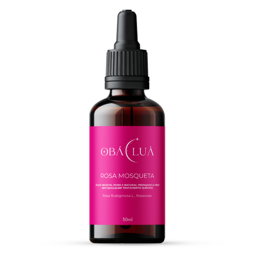 Rosa Mosqueta Rubiginosa OBÁ LUÀ Óleo Vegetal 100% Puro Clareador e Antimanchas  - Uso Facial e Corporal