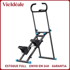 Simulador De Caminhada Aparelho De Ginástica Dobrável 120kg C/ Visor LCD Treino Em Casa