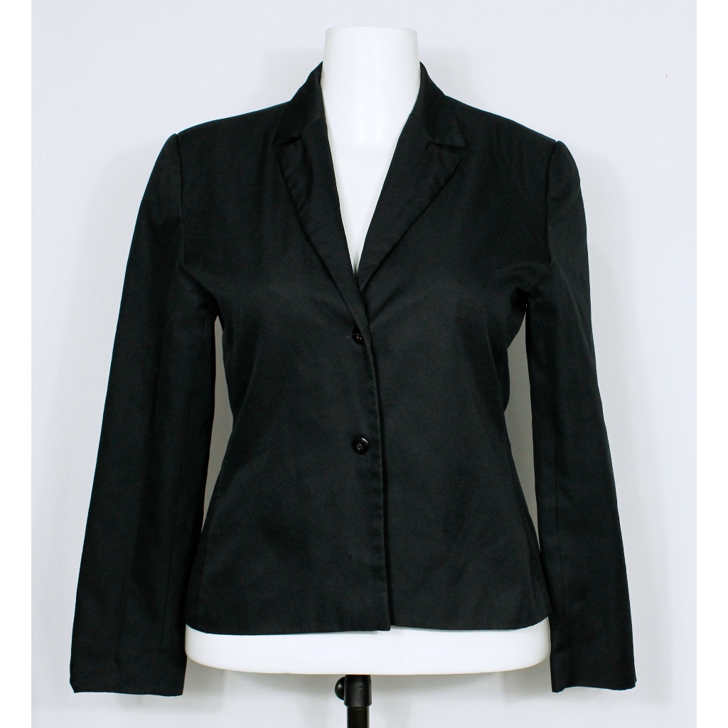 Blazer social alfaiataria feminino preto - Veste 46 - Ref. 5593 (brechó)