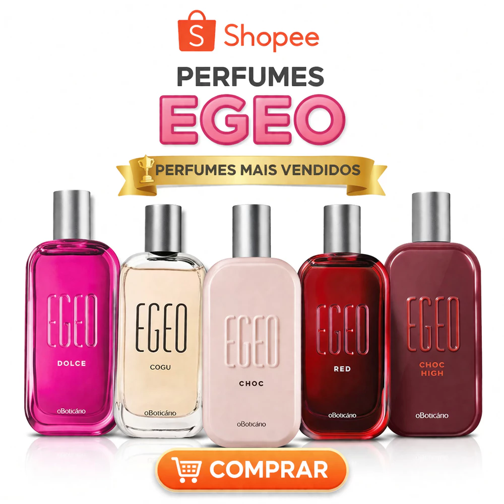 Perfume Egeo O Boticário Original | Dolce, Choc, Red, Choc High e Cogu | Feminino Doce Mais Vendidos