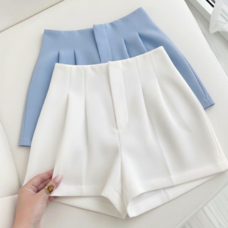 Kit com 2 Shorts Alfaiataria Feminino com Pregas e Cintura Alta