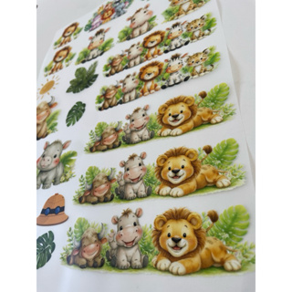 Adesivo Infantil Pascoa SafariAplique Termocolante Para Personalizar Roupas Fraldas Pano de boca  Mdf Kraft e muito mais em Oferta na Shopee