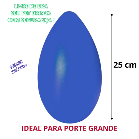 Brinquedo Interativo Mordedor Anti Stress Para Cachorro Ovo Maluco Porte GRANDE Pet