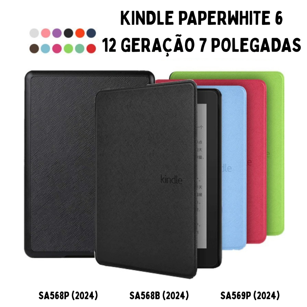 Case Capa para Kindle Paperwhite/Signature Edition/Colorsoft Capinha 7 Polegadas