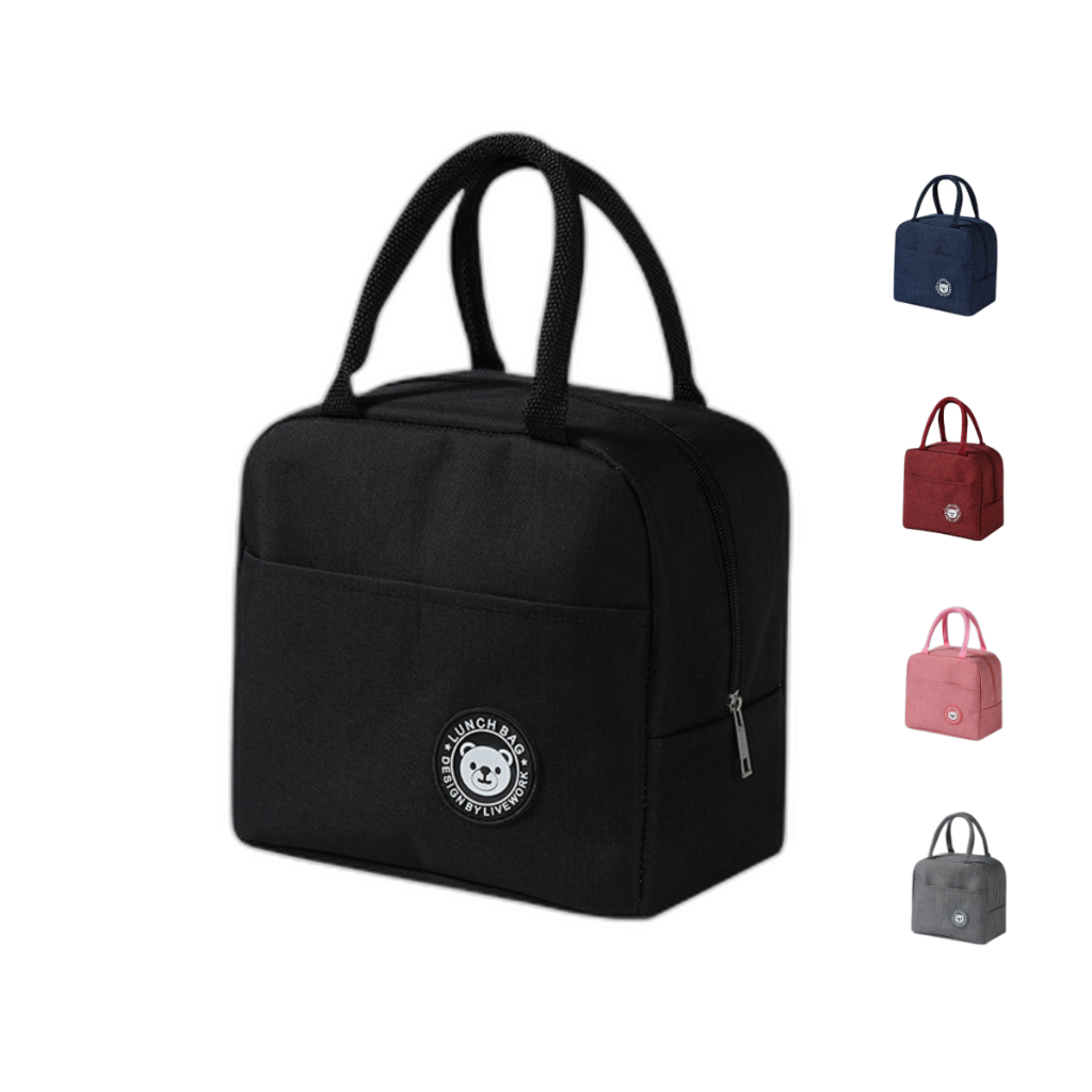 Bolsa Térmica Portátil de Mão Lancheira Marmita Viagem Piquenique Prático