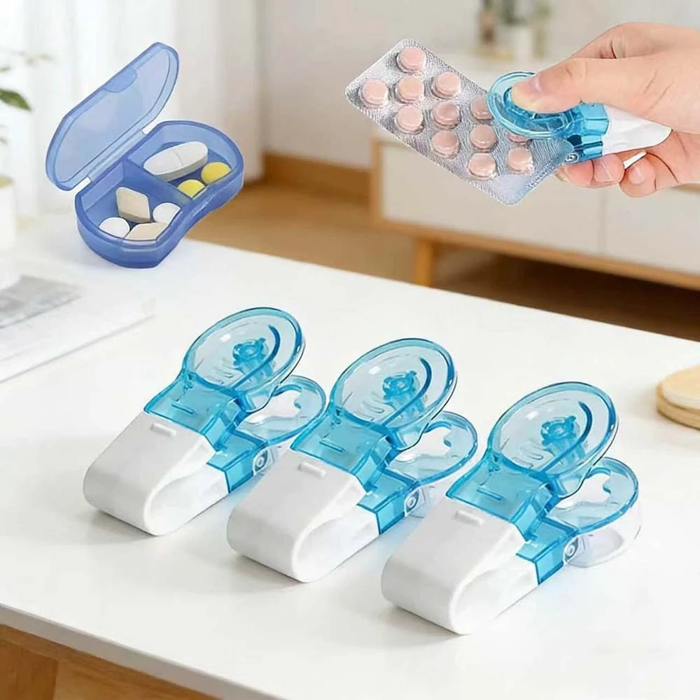 Removedor De Comprimidos Portátil , À Prova De Poeira , Abridor De Caixa , Mini Dispensador Armazenamento — imagem 1