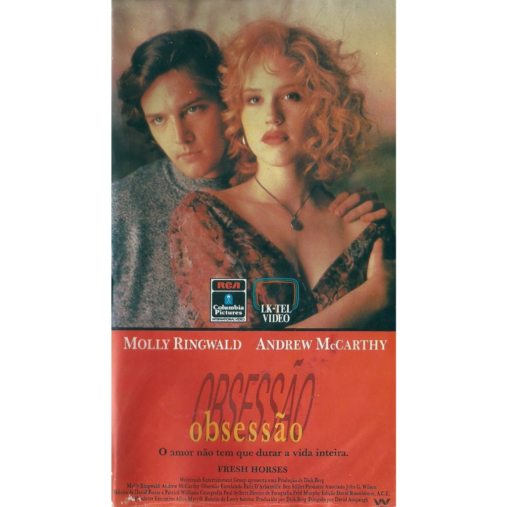 VHS Original Obsessão Ben Stiller Molly Ringwald Andrew Mccarthy David Foster Viggo Mortensen Molly Hagan Doug Hutchison
