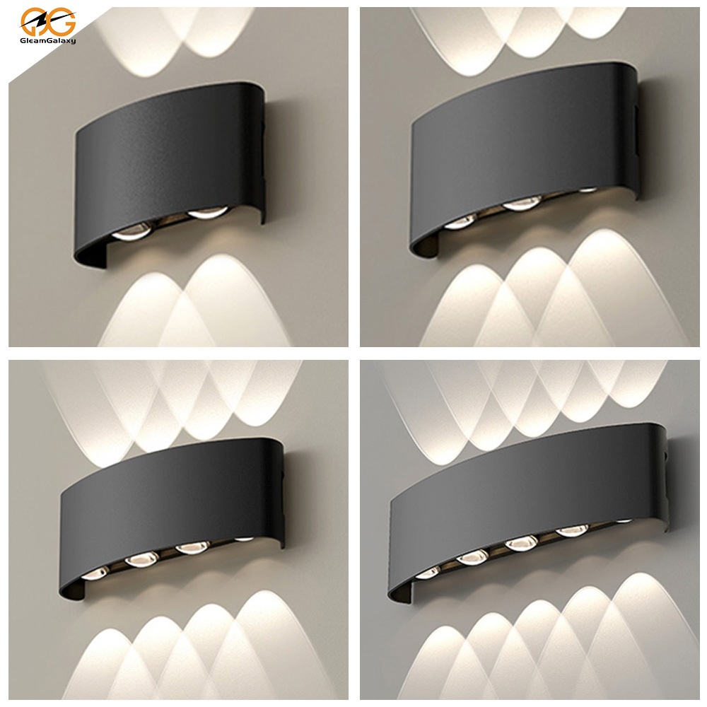 Luminária Arandela Led 4/6/8/10w Meia Lua 4-10 Fachos Parede Bivolt Luz Branca Quente em Oferta na Shopee