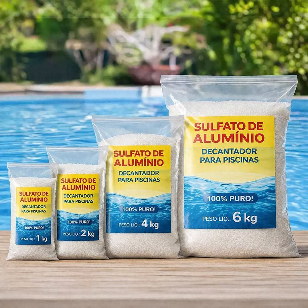 Sulfato de Alumínio A Granel 100% Puro - Decantador Piscina Água Cristalina Rápido em Oferta na Shopee