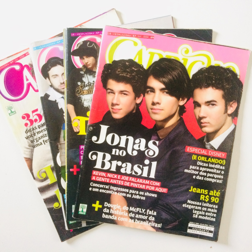PACOTE REVISTA CAPRICHO BOYS DO MOMENTO LER DESCRIÇÃO