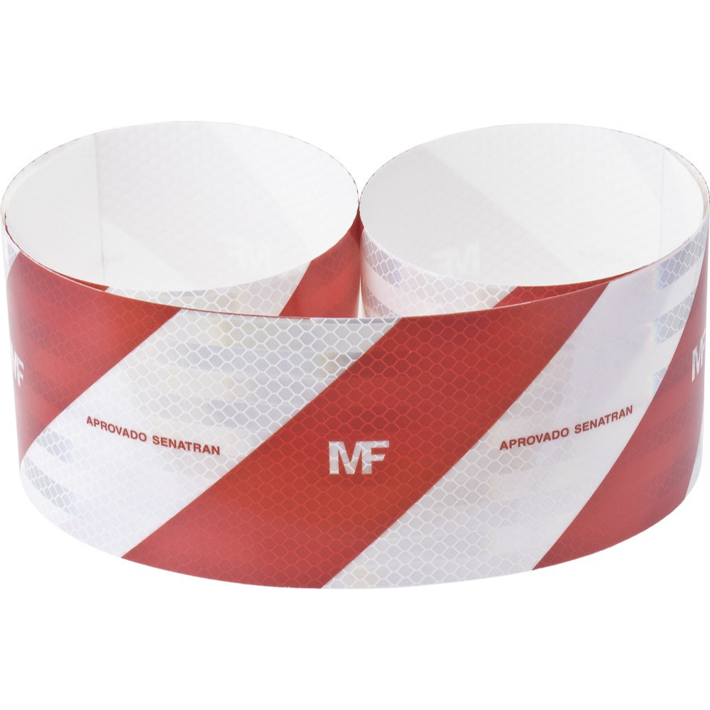 Kit 2  Faixa Refletiva de Segurança Para-choque De Caminhão Carreta Carretinha MF 2,40m x 10cm