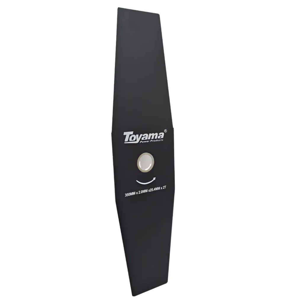 Lâmina 2 Pontas Toyama 350mm Furo 25,4mm para Roçadeira Lateral e Costal