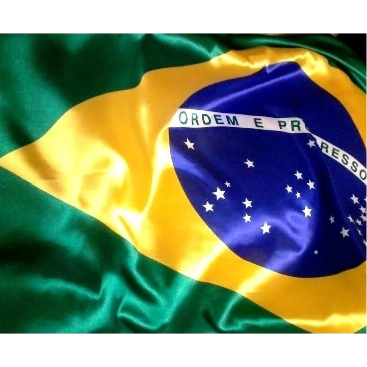 bandeira do brasil de cetim (1m x 1,50m)