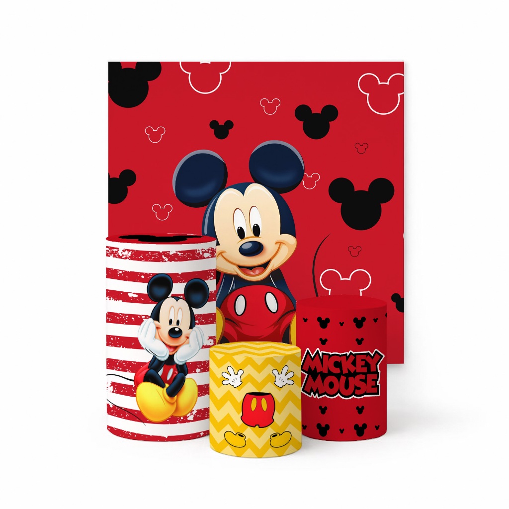 Kit Painel De Festa Menino Mouse Listras REF 282
