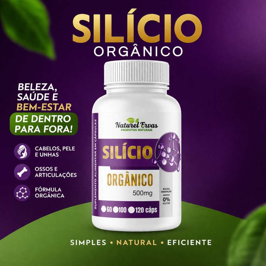 SUPLEMENTO SILÍCIO ORGÂNICO 120 CÁPSULAS