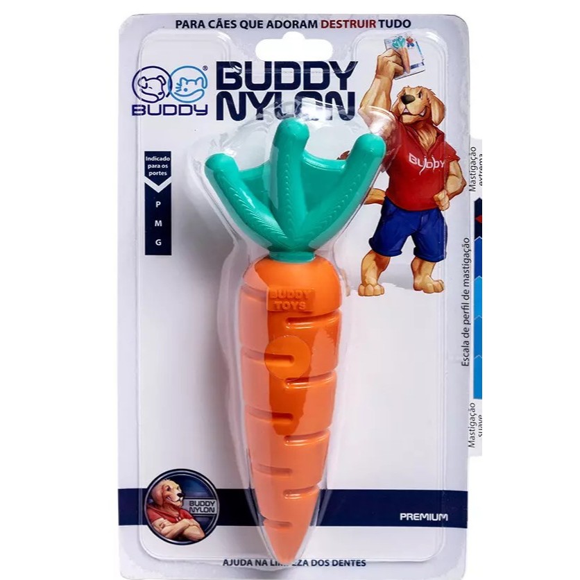 Mordedor Buddy Toys Cenoura Nylon