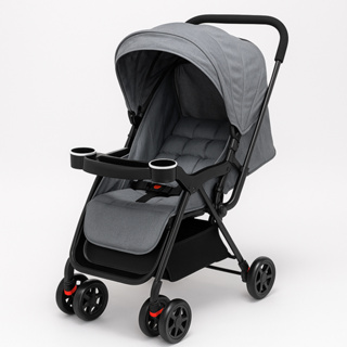 Carrinho Bebê Passeio Azul ou Preto Reclinável Conforto Compacto Dobrável Acolchoado Suporta 20kg em Oferta na Shopee