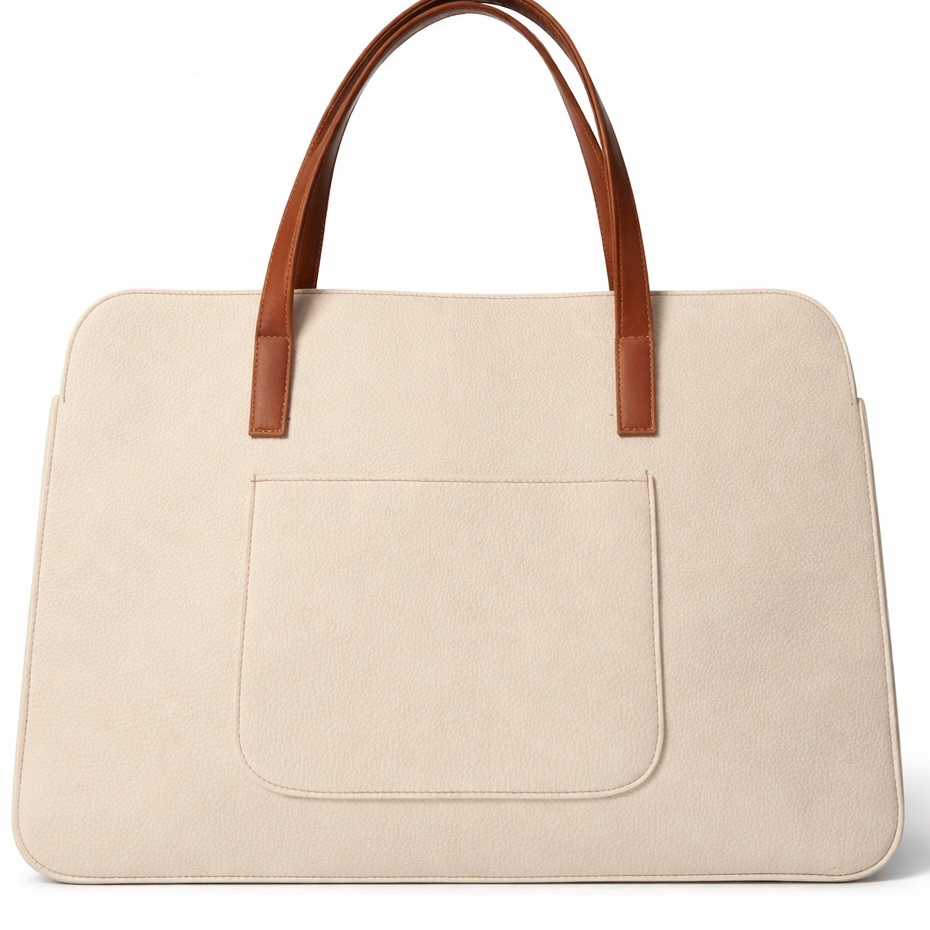 Sacola para Notebook Feminina 42cm Executiva Elegante Couro Sintético Premium