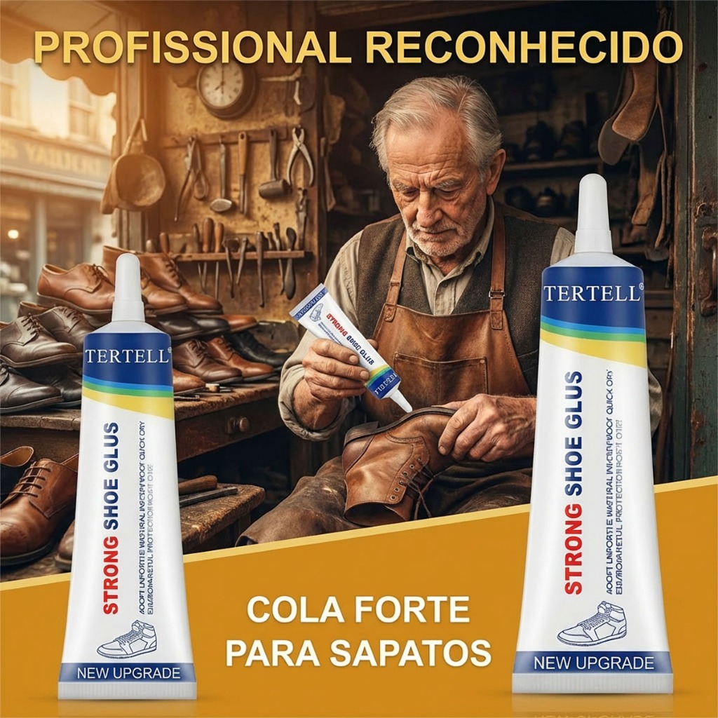 Cola Transparente Para  Reparo De Sapatos – Adesivo À Prova D'água Fixação De Solas , Saltos E Bolsas (60ml)